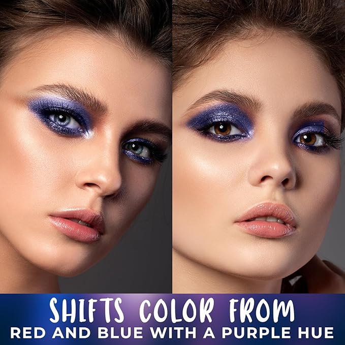 Profusion Cosmetics Sea Witch Duochrome Sacred Stone Eyeshadow - Smooth, Mesmerizing Blue-Purple Color-Shifting Pigment with a Rich Vibrant Texture, Long-Wearing Vegan & Cruelty-Free Makeup, Exile