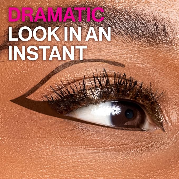 wet n wild MegaLiner Liquid Eyeliner - Dark Brown (Pack of 2)
