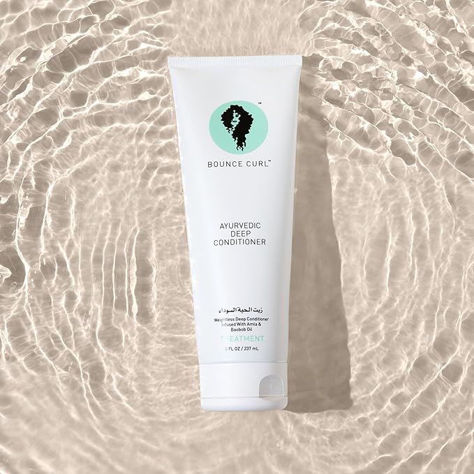 Bounce Curl Ayurvedic Deep Conditioner with Herbs and Oils for Hydration, Vegan, Cruelty-Free, Certified Organic (8oz)