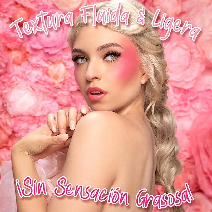 PINK UP | Liquid Blush | Long-Lasting Liquid Blush | Non-Greasy | Highly Pigmented | Suitable for All Skin Types | Matte Colors | Subtle Shimmer Highlights | Shade: Dream | 6ml | Model PKLB01