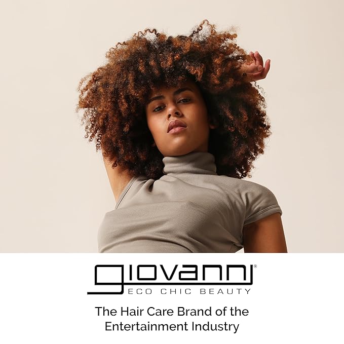 GIOVANNI Eco Chic Smooth as Silk Deep Moisture Shampoo - Apple + Aloe Extracts, Calms Frizz, Detangles, Wash & Go, Lauryl & Laureth Sulfate Free, Paraben Free, Color Safe - 128 oz