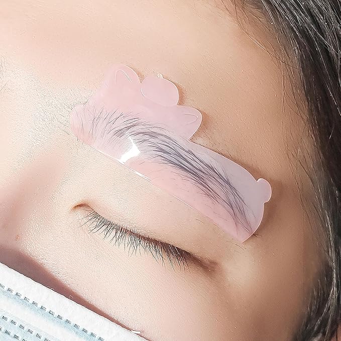 PERMANIA Lash Lift Pads Softening, 2Pcs Professional Korean Lash Lift Ultra Thin Eyebrow Covering Film (Pink)