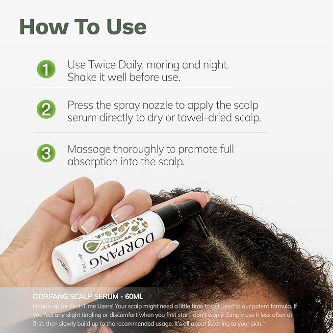 Scalp Serum for Thinning Hair, Clinically Tested Vegan Formula with Capixyl and AnaGain, Promotes Fuller-Looking Hair & Healthy Scalp, Peptide Non-Greasy for Dry Sensitive Scalps 60ml