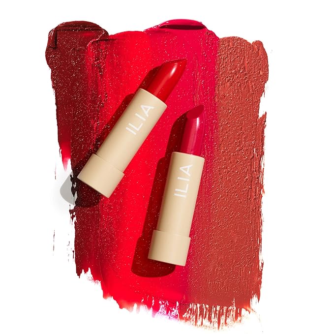 ILIA - Color Block Lipstick | Non-Toxic, Vegan, Cruelty-Free, Hydrating + Long Lasting, No Budge Color with Full Coverage (Wild Rose (Mauve With Neutral Undertones), 0.14 oz | 4 g)