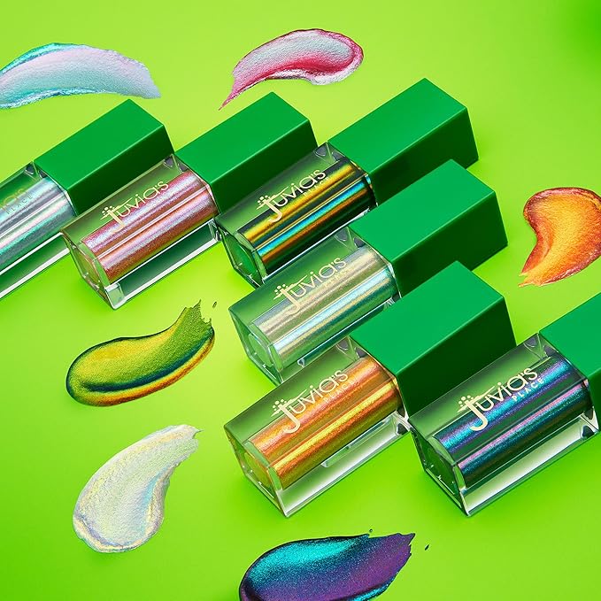 Juvia's Place Liquid Eyeshadow Culture 2 Yanga - Glitter Liquid Eyeshadow, Multichrome, Metallic, Eye Shimmer, and Iridescent, Glitter Makeup, Sparkly