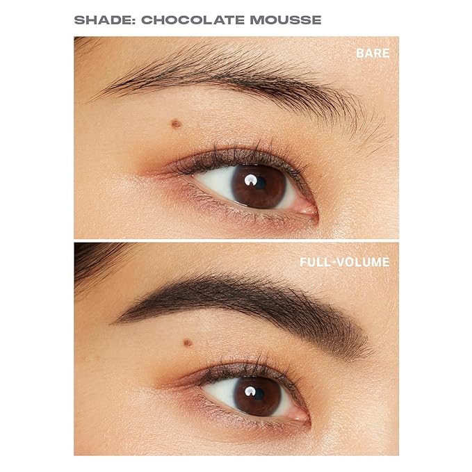 Morphe Brow Tease Eyebrow Gel Mousse - Volumizing Brow Gel to Tint, Thicken & Shape with 100% Natural Bamboo Fibers - Enriched with Conditioning Coffee Seed Oil - Chocolate Mousse (0.16 fl oz)