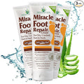 Miracle Foot Repair Cream, (1 oz / 3 Pack) Repairs Dry Cracked Heels and Feet, 60% Pure UltraAloe Moisturizes, Softens, and Repairs