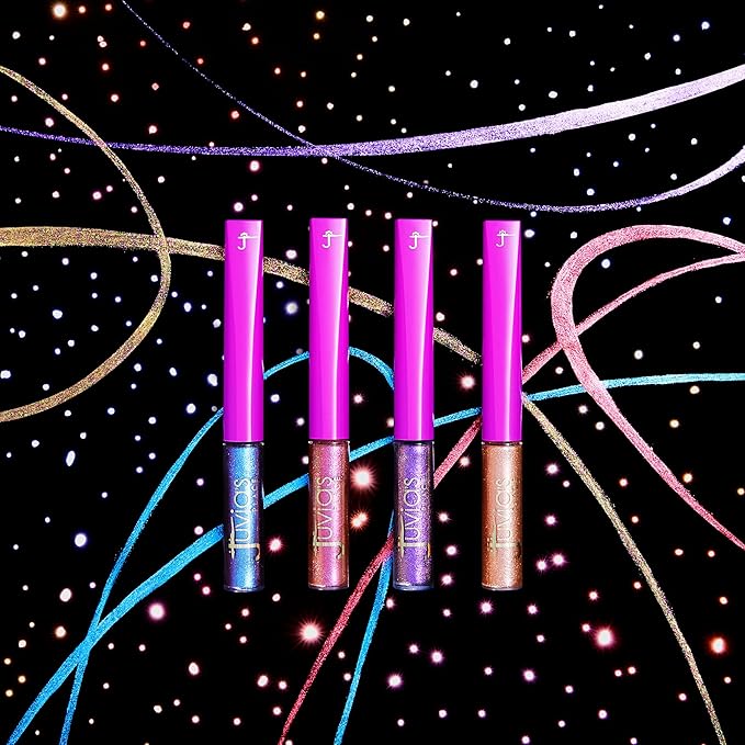 Juvia's Place Afrogalactic Glitter Liner Star Girl - Glitter Liner Liquid, Waterproof, Multi-Dimensional Gel, Metallic Liquid, Holographic, and Iridescent