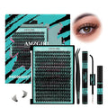 Lash Clusters Kit 320Pcs,60D DIY Individual Lashes Extension Kit,Lash Bond And Seal,Lash Remover For Eyelashes Extensions,Lash Applicator Tool For False Eyelash Cluster Kit At Home(D-Mix10-16mm)