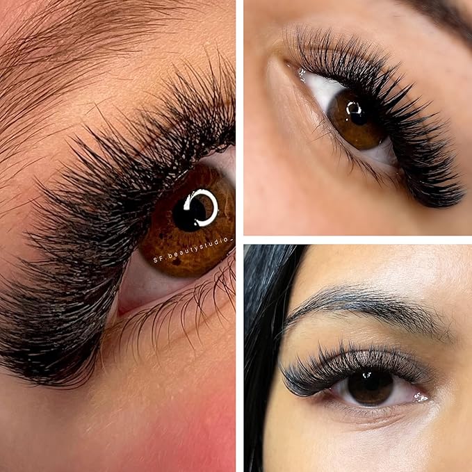 One V Salon, 1000 Loose Professional Use Premade Fans Eyelash Extensions, D Curl Volume Lashes,10D 20D 14D-0.05 Thickness, 9-16mm Fluffy Handmade Fan Mixed Tray