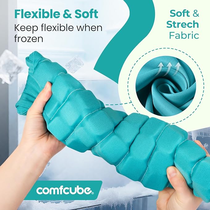 Ice Pack for Back Pain Relief, 2 Hours Long Lasting Cold Reusable Lower Back Ice Wrap, FSA Eligible, Flexible Cold Pack for Lower Lumbar Pain, Sciatica, Herniated Disc, Surgery Recovery