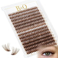 B&Q Mocha Brown Lash Clusters | 280 Pcs Brown Wispy & Natural Eyelash Clusters for Beginner DIY, Complete Lash Extension with Beauty, Fake Eyelashes for Natural Look（40D+50D 9-16mm)