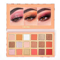 Tintark Peach Please Eyeshadow Palette, 18 Colors Matte Shimmer Metallic Pink Nude Shades, Highly Pigmented Blendable Long Lasting Powder Makeup Kit