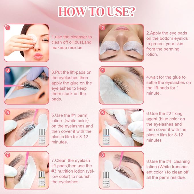 2026 Lash Lift kit Eyelash perm kit,SUPGUDER Professional Eyelash Curling Lash Extension Set,Lash Lifting Tools Suitable for Salon