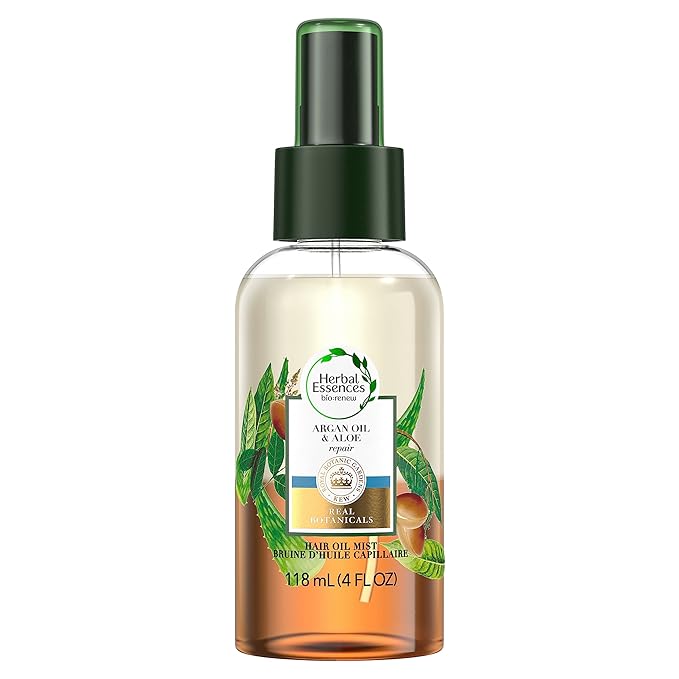 Herbal Essences Bio: Renew Argan Oil & Aloe Lightweight Hair Oil Mist - Repair, 4 Fl oz, 2.918 Fl oz