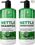 Nettle Shampoo and Conditioner Set - Sulfate Free to Boost Volume - Thickening, Strengthening, Volumizing Formula for Fine and Thinning Hair Women and Men - 16 Fl Oz (Pack of 2)