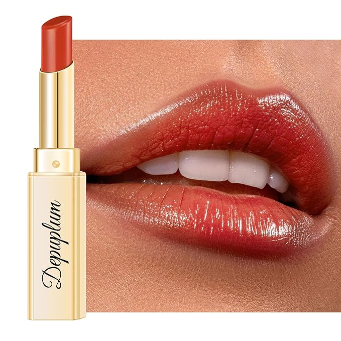 Depuplum Coral Lipstick for Women Moisture Lip Gloss Tinted Lip Balm Sheer Lipsticks for Mother's Day Nourishing Hydrate Glossy Lipstick for Dry Lips,DM99 Coral Nude