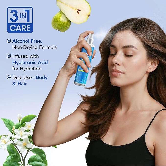 Botanic Hearth Ocean Kiss Hair Perfume & Body Mist, Long-Lasting Hair Deodorizer & Body Scent for Women & Men, Alcohol-Free Clean Fragrance Hair Spray For Everyday Wear, All Day Freshness, 3.4 Fl Oz