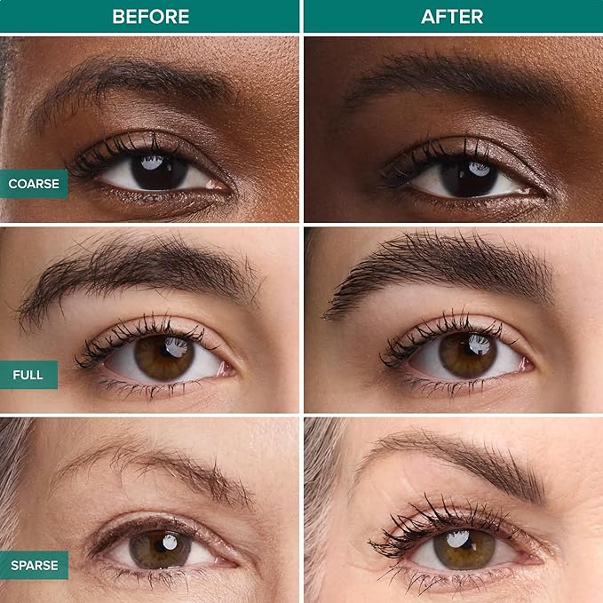 Thrive Causemetics Liquid Brow Lock 24Hr Lifting Eyebrow Gel, Waterproof Conditioning Brow Gel with Biotin, Hyaluronic Acid & Vitamin B5, Makeup Essential, Dual Sided Precision Brush, Vegan, Clear