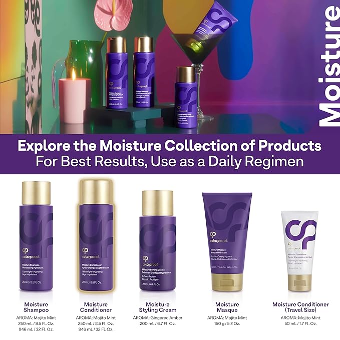 Colorproof Sulfate-Free Moisturizing Conditioner For Women | Hydrating Conditioner With Mojito Mint Scent | Vegan And Color-Safe Formula | Adds Volume & Protects Hair Color