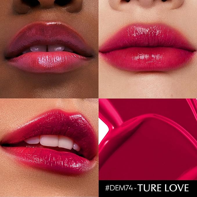 Depuplum Red Lipstick for Women Moisture Lip Gloss Tinted Lip Balm Sheer Lipsticks for Mother's Day Nourishing Hydrate Glossy Lipstick for Dry Lips,DM74 MVP Red