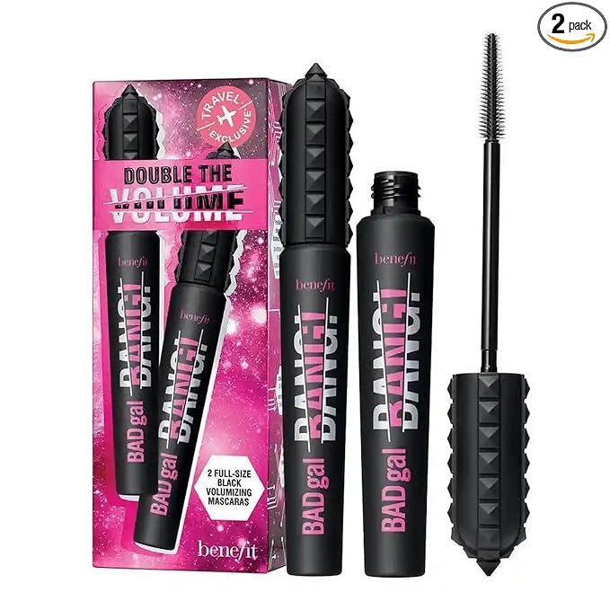 Benefit Badgal Bang! Double The Volume Mascara Duo #1 Intense Pitch-Black Set (2×0.3 oz)