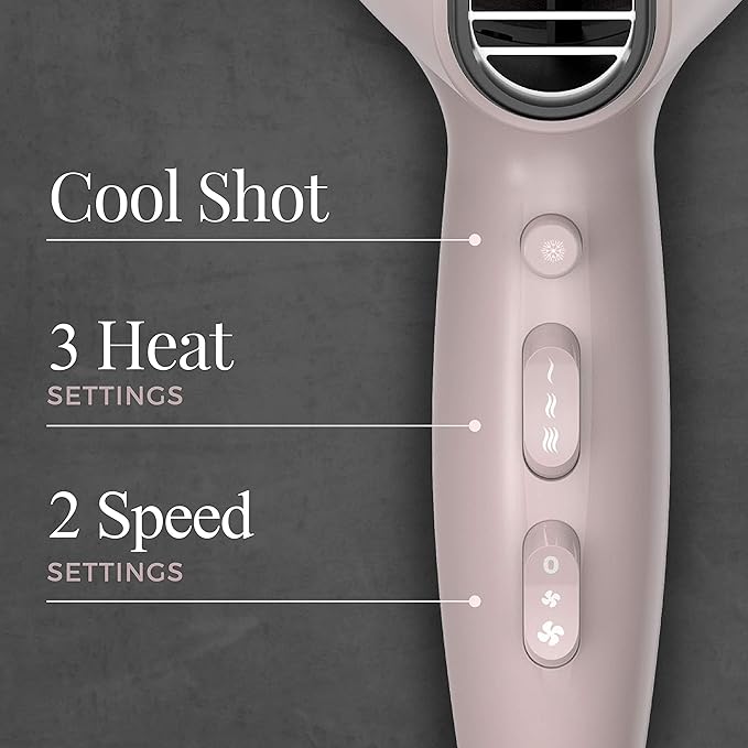 Remington Pro Wet2style Hair Dryer, With Ionic & Ceramic Drying Technology, Mauve, 1875 Watts of Drying Power