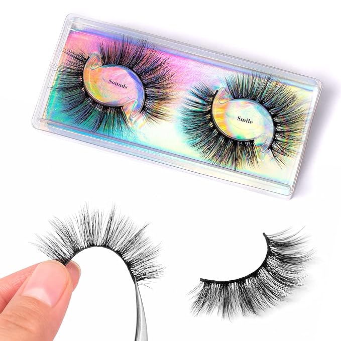 DYSILK Mink Lashes - Fluffy False Eyelashes, 12 Pairs, 12 Styles, Mixed Lash Extension, D Curl, Wispy, Natural Look, Pack