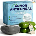 Antifungal Soap Infused with Peppermint Essential Oil | Medicated Tolnaftate 1% Soap for Itchy Skin, Athlete’s Foot, Ringworm & Jock Itch Care | Spearmint Freshness Cleansing Soap With Case Pack of 2
