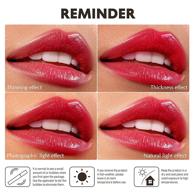 Depuplum Dark Brown Lipstick for Women Moisture Lip Gloss Tinted Lip Balm Sheer Lipsticks for Mother's Day Nourishing Hydrate Glossy Lipstick for Dry Lips,DM107 DarkMaduro