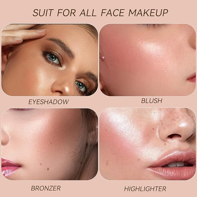 KAPEINE 4Pcs Eyeshadow Palette Set, 32 Colors Professional Eye Makeup Kit - Highly Pigmented Matte & Shimmer Nude Brown Red Pink Shades, Long Lasting Waterproof Makeup Palette for Women Girls Gift