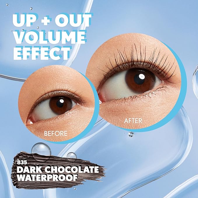 COVERGIRL Eye Enhancer 3D Waterproof Mascara, Volumizing, Smudge-Proof – 835 Dark Chocolate