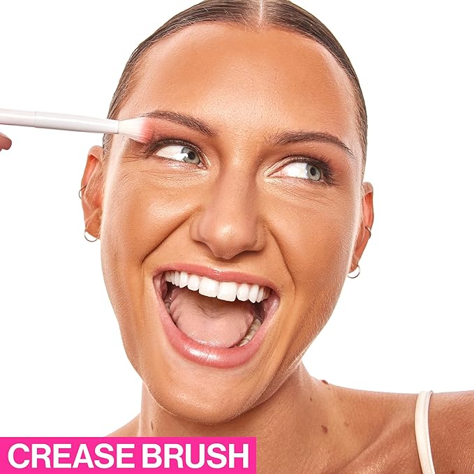 wet n wild Crease Brush,Expert Precision Eyeshadow Application, Firm Flat Bristles, Ergonomic Handle for Comfortable Precision Control, Cruelty-Free & Vegan