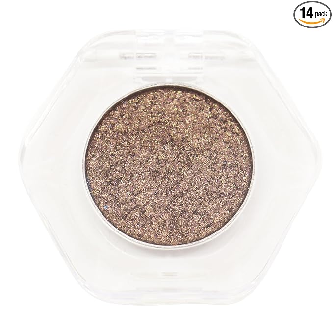 Bistopia，Pearlescent cream eyeshadow, shimmering, with a smooth texture that blends easily; a translucent metallic glitter eyeshadow that delivers a long-lasting, sparkling finish, 2g (#15)