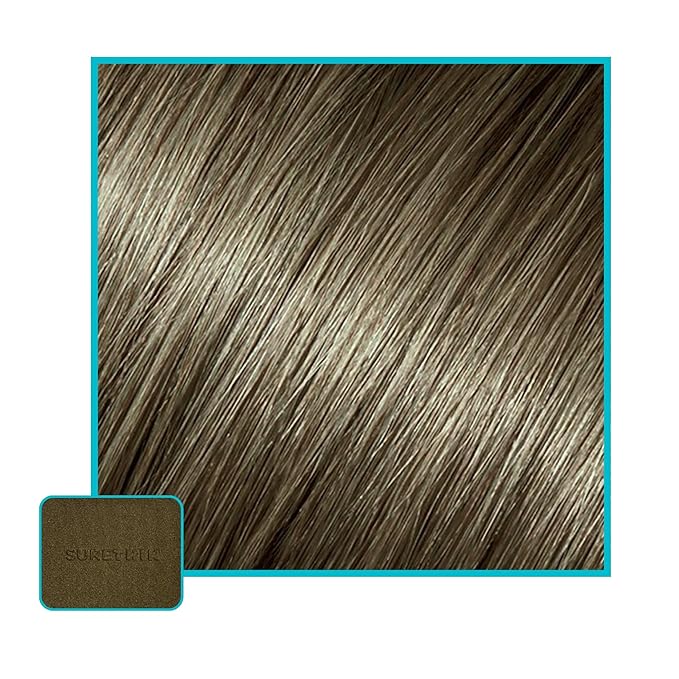 SURETHIK 4-in-1 Premium Hairline Powder Kit - Conceal Thinning Hair, Root Touch-Up, Highlight Refresher & Eyebrow Enhancer for Men and Women (Ash Brown)