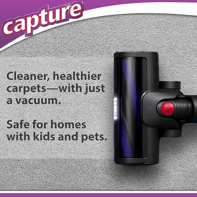 Capture Carpet Total Care Kit 250 - Carpet Deodorizer & Freshener Powder - Spot & Stain Remover - Pet Odor Eliminator - Fresh Natural Scent - Dry Rug Powder Cleaner w/Pre-Mist Spray