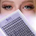B&Q Wispy Lash Clusters Full B49,Eyelash Clusters 156PCS Comfortable band Cluster Eyelash Extensions,8-18mm Volume Individual Lashes Lightweight D Curl Lash Clusters Soft Eyelashes Natural Look(B49)