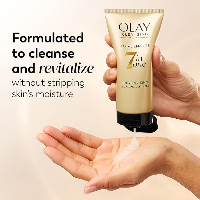 Olay Total Effects Revitalizing Foaming Facial Cleanser, 5.0 fl oz (pack of 3)