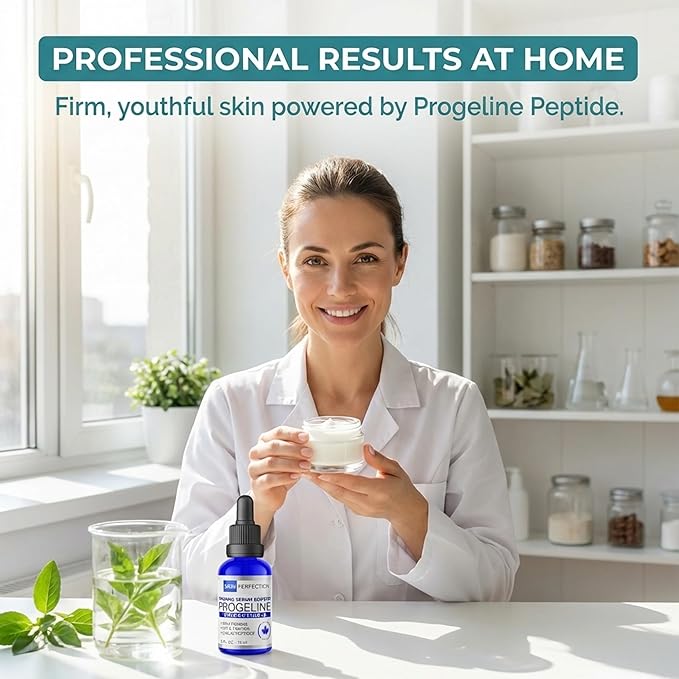 Skin Perfection Firming Serum Booster with Progeline Peptide Repair Serum Neck and Face Progeline Cream Upgrade Trifluoroacetyl Tripeptide-2 Anti-aging Diy .5 Fl Oz