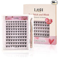 Self Adhesive Glue Free Easy Removal Lash Clusters Kit Manga Eyes Style DIY Upgrade D Curl Eyelash Extensions False Eyelashes Cupid's Love 10-14mm 90clusters