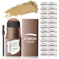 Eyebrow Stamp Stencil Kit - Eye Brow Stencil Kit for Beginners, Brow Stencil and Stamp Kit Long-lasting, Smudge-Proof & Waterproof, 24 Reusable Eyebrow Shapes Stencils for Perfect Brow (Blonde)
