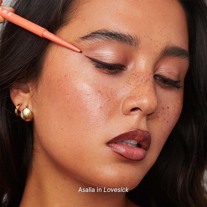 SOSHE Beauty - Waterproof Precision Eyeliner Refill | 1.5mm Smudge-Proof Gel Liner | Cruelty-Free, Certified Plastic Negative (Lovesick - Burgundy Brown, REFILL)