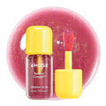 AMUSE SEOUL Banana Lip Oil (06 ROSE SORBET) - Moisturzing Glitter Lip Stain, Banana Scent, Hydrating Sheer Lip Oil Tint, Lightweight Non-Sticky Shine Glass Topper, Shimmer Finish, Vegan, Korean Makeup