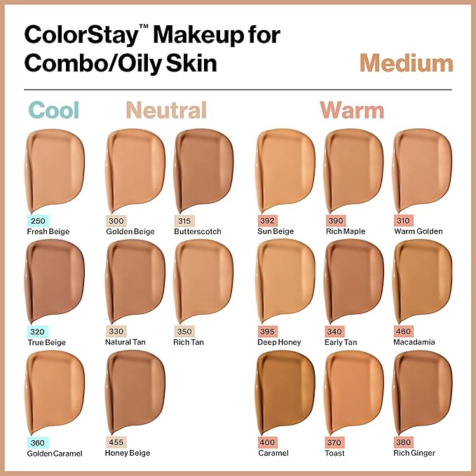 Revlon Colorstay SPF 15 Makeup Foundation for Combination/Oily Skin, Toast, 1 Fl Oz