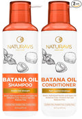 Batana Oil Shampoo and Conditioner Set - Sulfate Free Volumizing Formula for Fine Hair - Thickening Salon Quality - Paraben Free Blend for Thin Hair - For Women and Men - 16 Fl Oz (Set of 2)