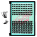 Lash Clusters 144Pcs Eyelash Extension Midnight Lashes Extensions Natural Cluster Lashes for Individual Eyelashes Extension by AMZGlRL(D-Mix8-16mm)