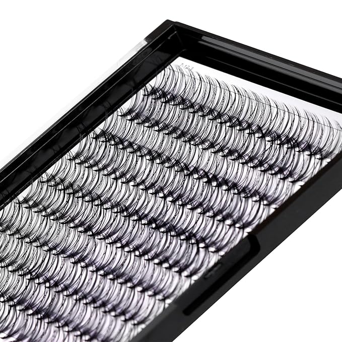 →VAYATOR False Eyelashes 3Styles D Curl 10-18mm 200Pcs To Choose Lashes Extensions Cluster Individual Lash Extensions Reusable False Eyelashes Easy Grafting (Black-D Curl-14mm)