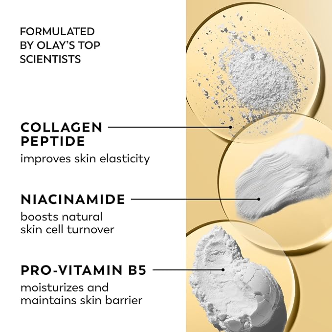 Olay Regenerist Radiance Collagen Peptide Face Moisturizer, Firming and Smoothing Anti Aging Face Cream, Fragrance Free Daily Facial Moisturizer for Hydration, Elasticity, and Wrinkle Appearance, 2 Oz