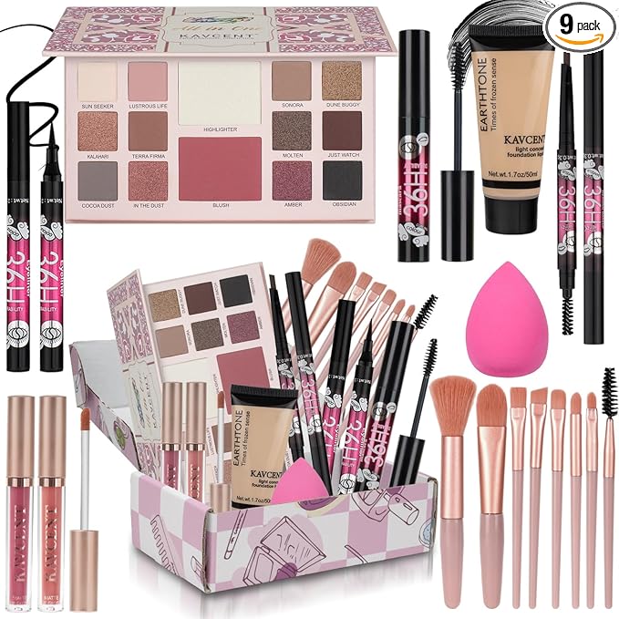 Makeup Kit for Women Teen Girls Full Kit Makeup Set for Teens Eyeshadow Makeup Gift Set fo Women Teenagers Christmas Makeup Kits for Teens