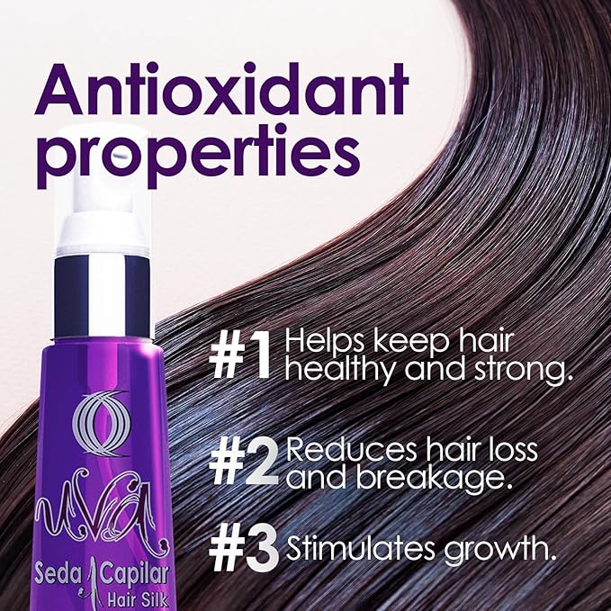 OURO Anti-Frizzy Hair Silk with Grape Seed Extract - Restores, Strengthens, Smooths, Provides Extreme Protection, Prevents Split Ends, Adds Shine (2.20 Fl Oz)